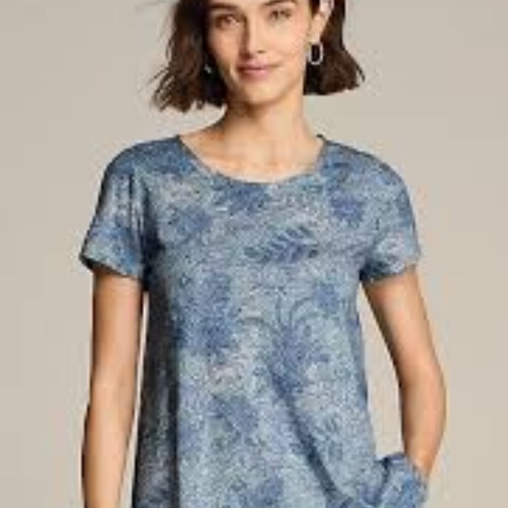 Pure Jill NWT Scoop-Neck Elliptical Tee Sz XSP